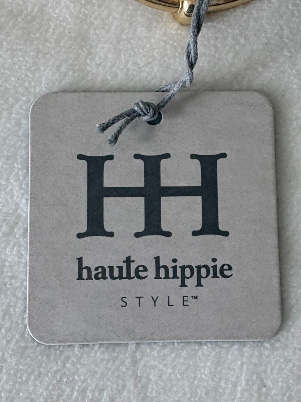 NWT - Haute Hippie Raffia Faux Pearl Boho Belt - Size Medium - Picture 6 of 8